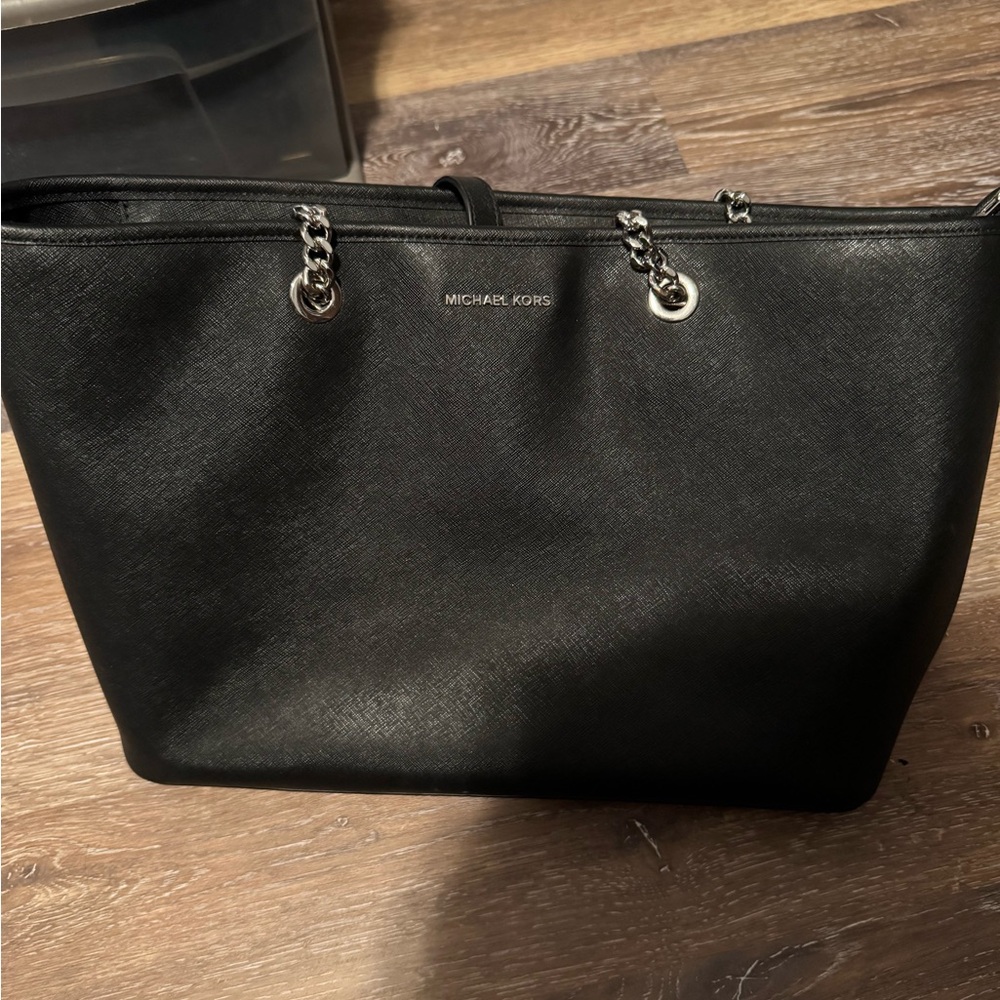 Michael Kors Black Chain Tote